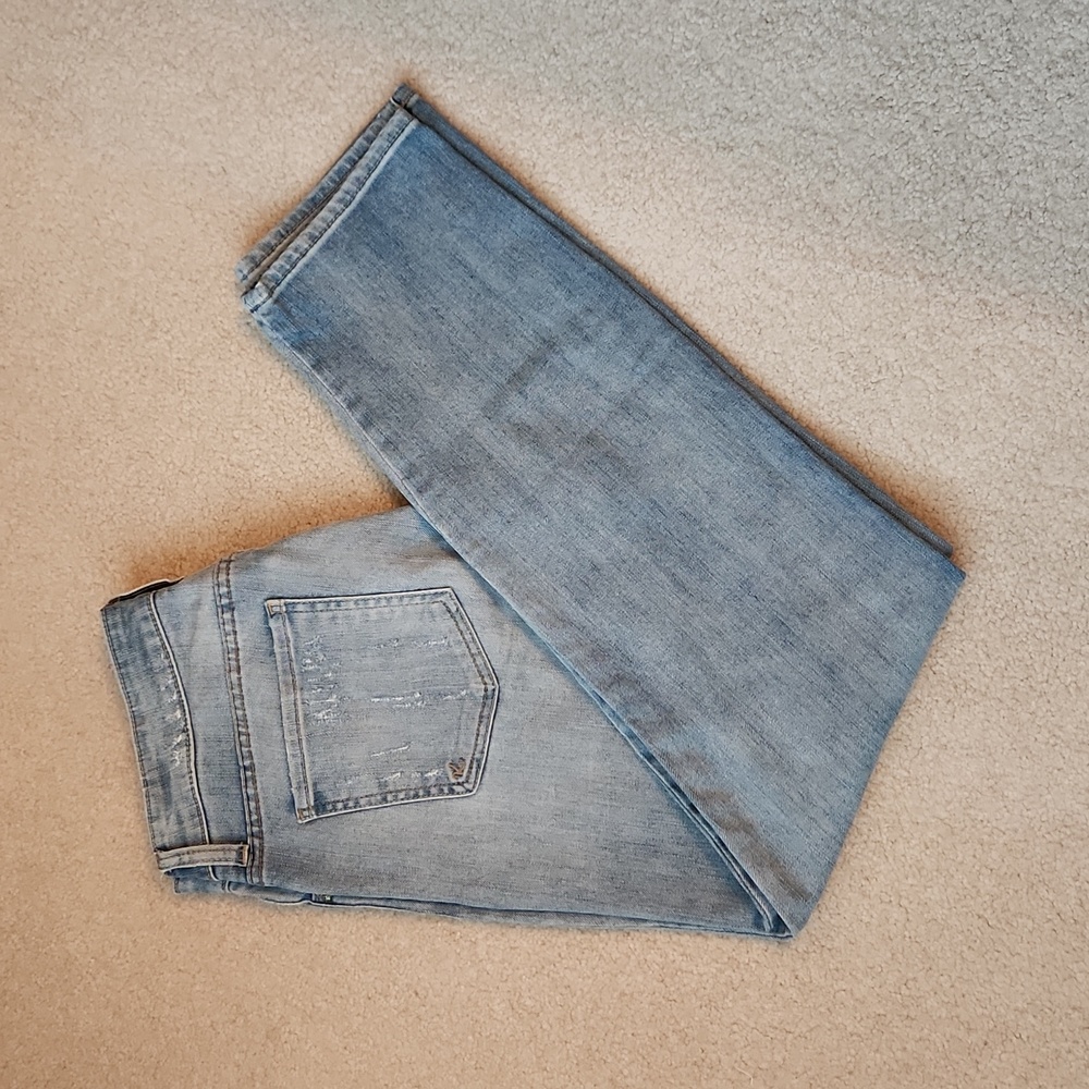 KUT FROM THE KLOTH Jeans Catherine Boyfriend Cut Distressed Blue Jeans Size 4 - Picture 6 of 10